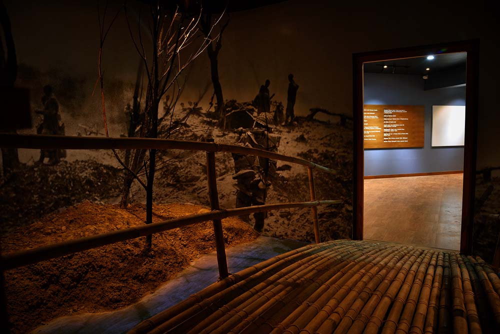 Museum Entry through a Bamboo Tree depicting 1940s